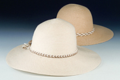 Lady's Wavy Brim Straw Hat